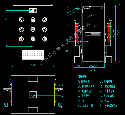風(fēng)淋室圖紙 風(fēng)淋室圖紙